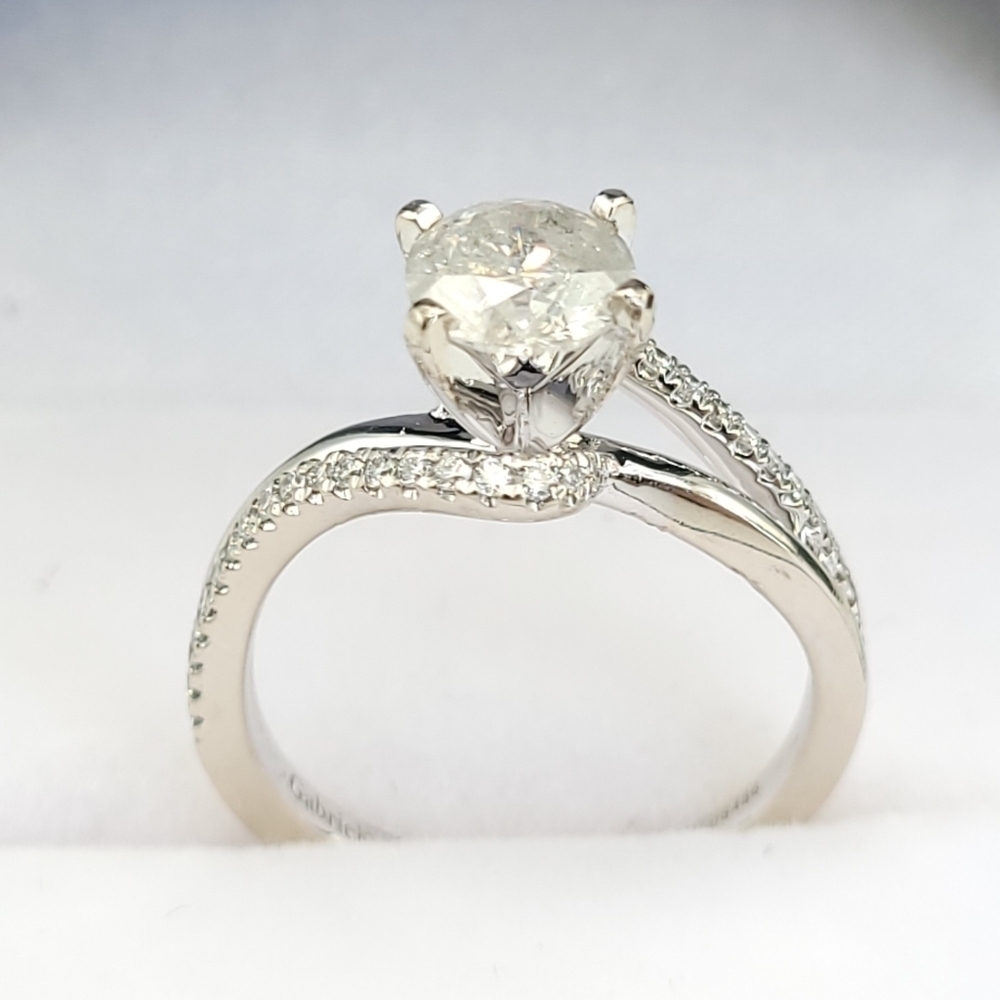 14K Gabriel & Co engagement ring - Picture 10 of 14